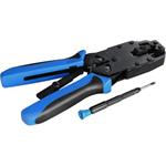 Solarix crimping pliers for connectors 4p4c, 6p6c, 8p8c