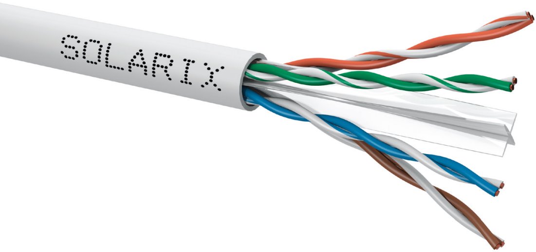 Solarix cable CAT6 UTP PVC 500m/spool networking solutions