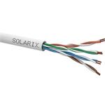 Solarix ethernet cable stranded wire CAT5E UTP PVC grey 305m box