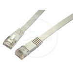 Solarix flat patch cable CAT5E UTP LSOH 1m grey non-snag-proof