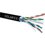 Solarix instalační kabel CAT6 FTP PE venkovní 500m cívka