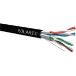 Solarix instalacní kabel CAT6A STP PE venkovní 500m cívka