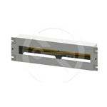 Solarix installation panel 3U with DIN rail for 19" cabinet, grey