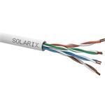 Solarix kabel licna CAT5E UTP PVC šedý 305m box