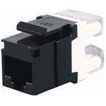 Solarix keystone jack CAT5E UTP RJ45, black