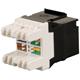 Solarix keystone jack CAT6 UTP RJ45, black