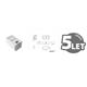 Solarix modular socket on surface for 1 keystone, white SXMO-1-0-WH