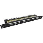 Solarix panel 24 x RJ45 CAT6 UTP with cable managment 1U