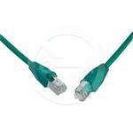 Solarix patch cable CAT5E SFTP PVC 0,5m green snag-proof