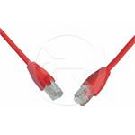 Solarix patch cable CAT5E SFTP PVC 0,5m red snag-proof
