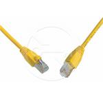Solarix patch cable CAT5E SFTP PVC 0,5m yellow snag-proof