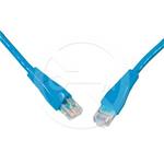 Solarix patch cable CAT5E UTP PVC 0,5m blue snag-proof