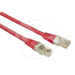 Solarix patch cable CAT5E UTP PVC 0,5m red non-snag-proof