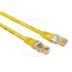 Solarix patch cable CAT5E UTP PVC 0,5m yellow non-snag-proof