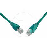 Solarix patch cable CAT6 SFTP PVC 0,5m green snag-proof