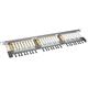 Solarix patch panel 24xRJ45 CAT6 STP with cable managment, 0,5U