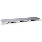 Solarix patch panel 24xRJ45 CAT6 STP with cable managment, 0,5U