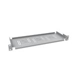 Solarix police 19" 1U 150mm ukládací plato RAL 7035 úchyt na přední lišty UP-01-G