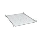 Solarix Police 19" 1U 550mm pevná RAL 7035 úchyt na přední i zadní lišty UP-15-G
