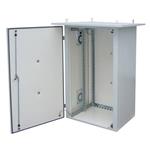 Solarix rozvaděč termoizolovaný LC-07 24U 700x600 RAL7035 s vent. levá bočnice LC-07-24U-76-25002-0L-G