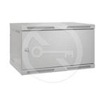 Solarix wall cabinet assembled SENSA 9U 400mm, solid door, gray