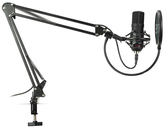 SPC Gear mikrofon SM900 Streaming microphone / USB / polohovatelné rameno / pop filtr / držák proti