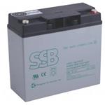 SSB lead battery 12V 18Ah AGM, M5, VRLA