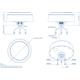 Teltonika PR1KC647 5G Combo MIMO/GNSS Mobile Roof SMA Antenna