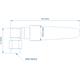Teltonika PR1US450 compact mobile SMA antenna - angled