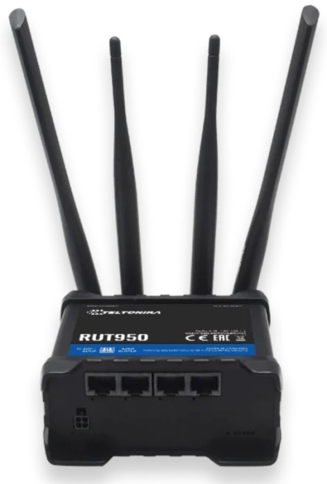 まとめ買いでお得 Teltonika RUT955T03530 Professional Dual-SIM WiFi Cellular Router,  Black; for use with Europe, The Middle East, Africa, Korea, Thailand,  India, Malays