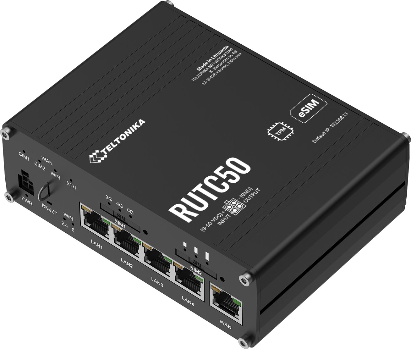 Teltonika RUTC50 Industrial 5G Router