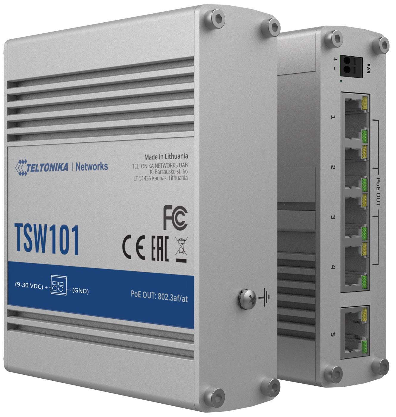 Unmanaged Industrial Switch Teltonika TSW101