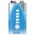 TESLA BLUE zinc-carbon battery 9V (6F22), foil, 1pc