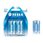 TESLA BLUE zinc-carbon battery C (R14), 2pcs