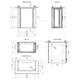 Thermally insulated cabinet LC-07 15U 700x400, grey, without ventilation unit