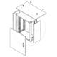 Thermally insulated cabinet LC-07 15U 700x400, grey, without ventilation unit