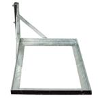 Tile base for pole mast (rail height 30cm, base 55x55cm for mast d=35mm)