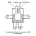 Tinycontrol Splitter with terminal for DS18B20 sensor for Lan Controller