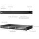 TP-Link SG5452X - Omada 48-Port Gigabit Stackable Lite L3 Managed Switch with 4× 10G SFP+ Slots