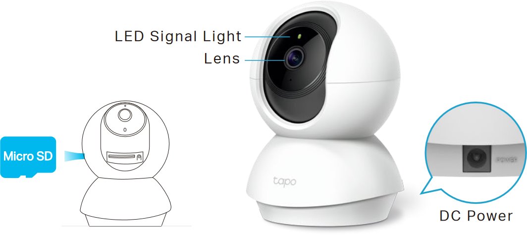 TP-LINK Tapo C210 Pan and Tilt Home Security WiFi Camera, 3MP | Discomp ...