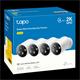 TP-Link Tapo C425(4-pack), outdoor IP camera, 4MP, 2.1mm, WiFi, battery