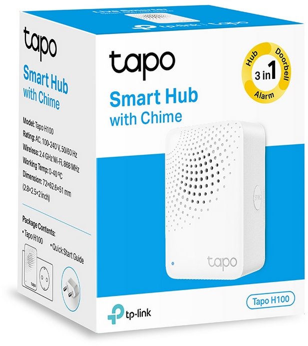 TP-Link Tapo T310 Smart Temperature/Humidity Sensor & Tapo H100 Smart Hub  with Chime