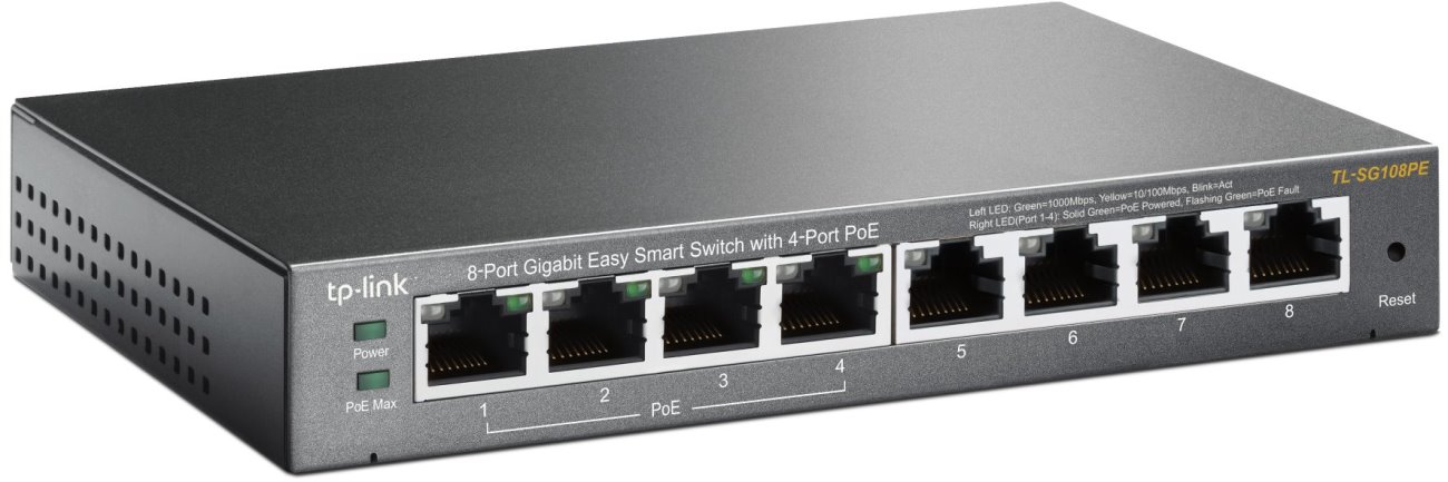 TP-Link TL-SG108PE PoE Switch | Discomp - networking solutions