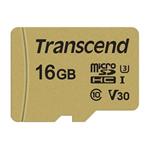 Transcend 16GB microSDHC 500S UHS-I U3 V30 (Class 10) MLC paměťová karta, 95MB/s R, 60MB/s W (s adap