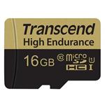 Transcend 16GB microSDHC UHS-I U1 (Class 10) High Endurance MLC průmyslová paměťová karta (s adaptér