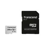 Transcend 256GB microSDXC 300S UHS-I U3 V30 A1 (Class 10) paměťová karta (s adaptérem), 95MB/s R, 40