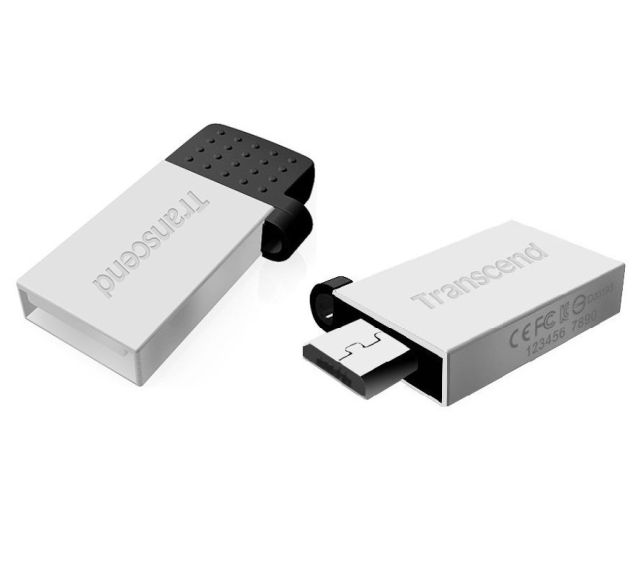 Transcend 32GB JetFlash 380S, USB 2.0/microUSB flash disk, OTG, malé ...