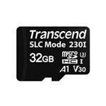Transcend 32GB microSDHC230I UHS-I U3 V30 A1 (Class 10) 3D TLC (SLC mode) průmyslová paměťová karta,