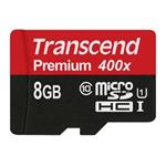 Transcend 8GB microSDHC UHS-I 400x Premium (Class 10) paměťová karta (bez adaptéru)