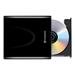 TRANSCEND external DVD burner, USB 2.0, Black (CyberLink Media Suite 10)
